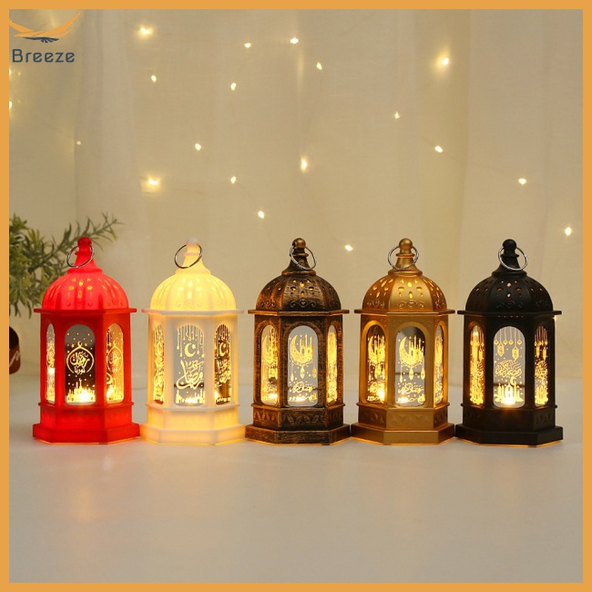 Lồng Đèn Led Hình Nến Điện Tử Trang Trí Lễ Hội Eid Mubarak