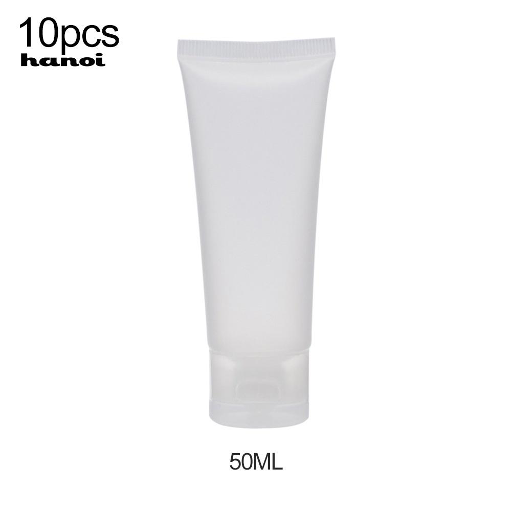 Set 10 Tuýp Rỗng Trong Suốt Đựng Mỹ Phẩm 30 / 50 / 100ml