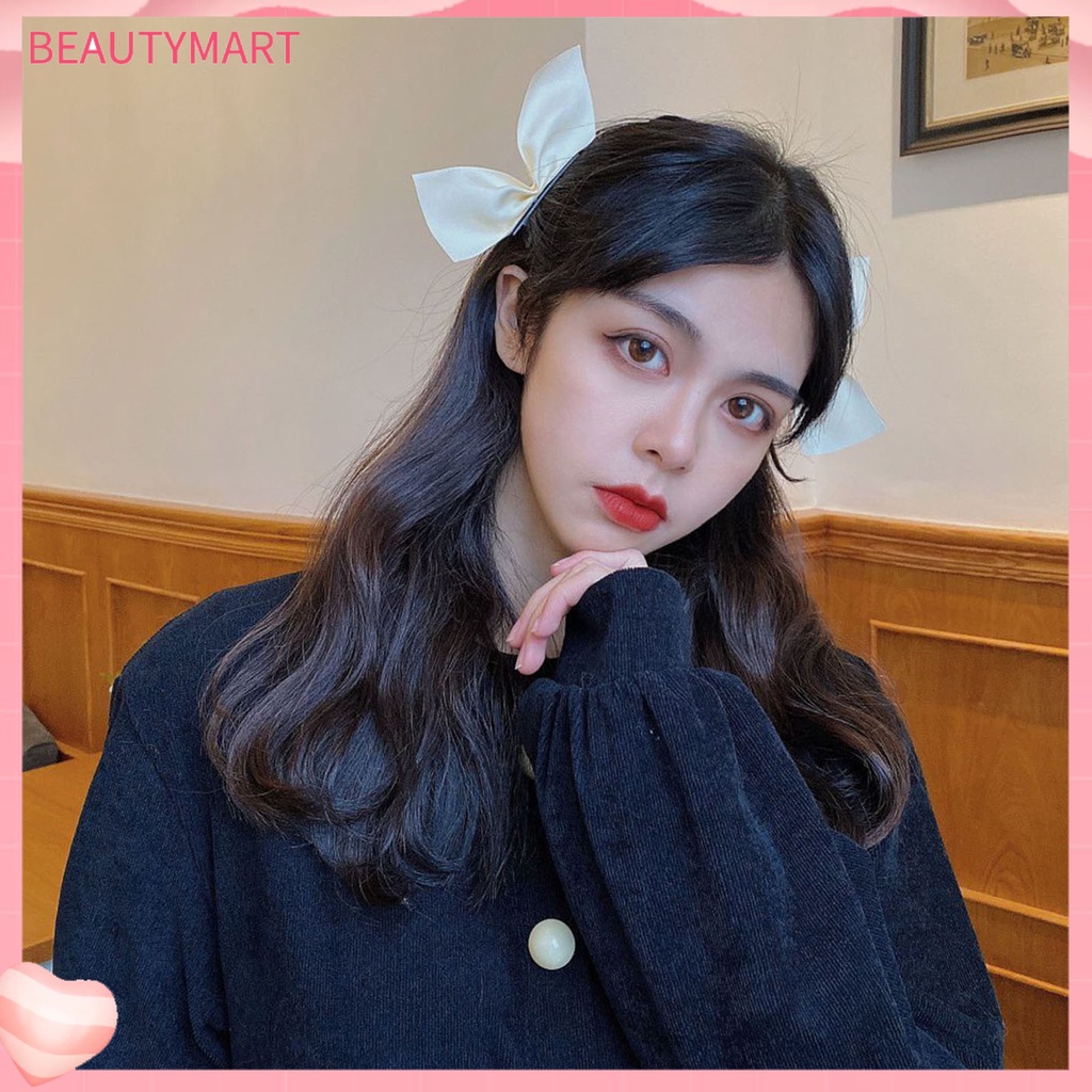 1 Cặp Kẹp Tóc Hình Nơ Màu Sắc Xinh Xắn Cho Nữ