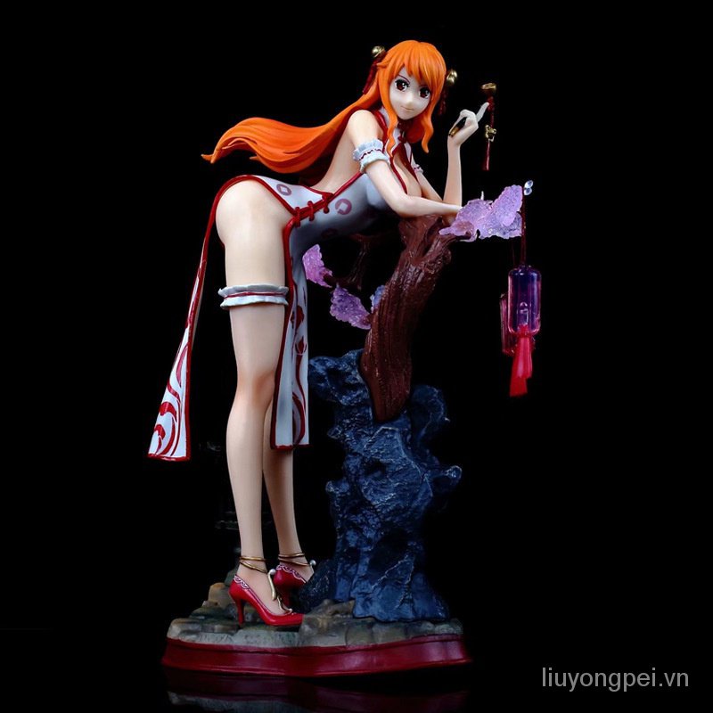 Đồ chơi mô hình nhân vật anime Vua hải tặc Nami mặc sườn xám