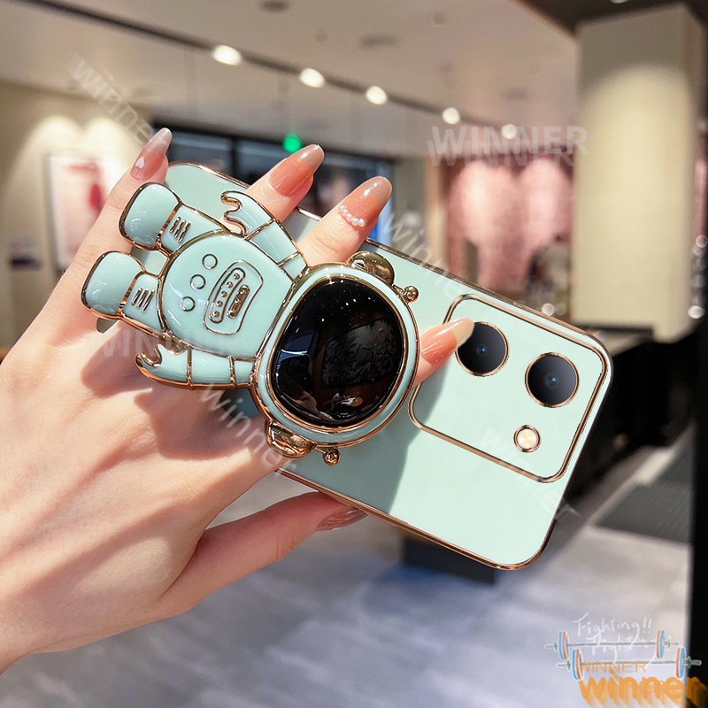 Ốp Lưng vivo Y36 Y78 Y35 Y02 Y02A Y02S Y15S Y15A Y01 Y22 Y22S Ốp Điện Thoại In Hình Phi Hành Gia 1 Cho