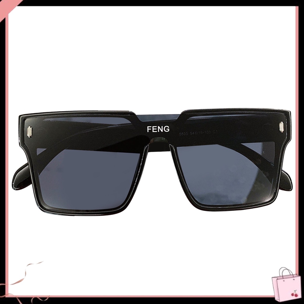 Kính Mát Gọng Vuông Lớn Siêu Nhẹ Chống Tia UV Màu Sắc Tương Phản Phong Cách Cổ Điển Thời Trang Cho Nam Và Nữ