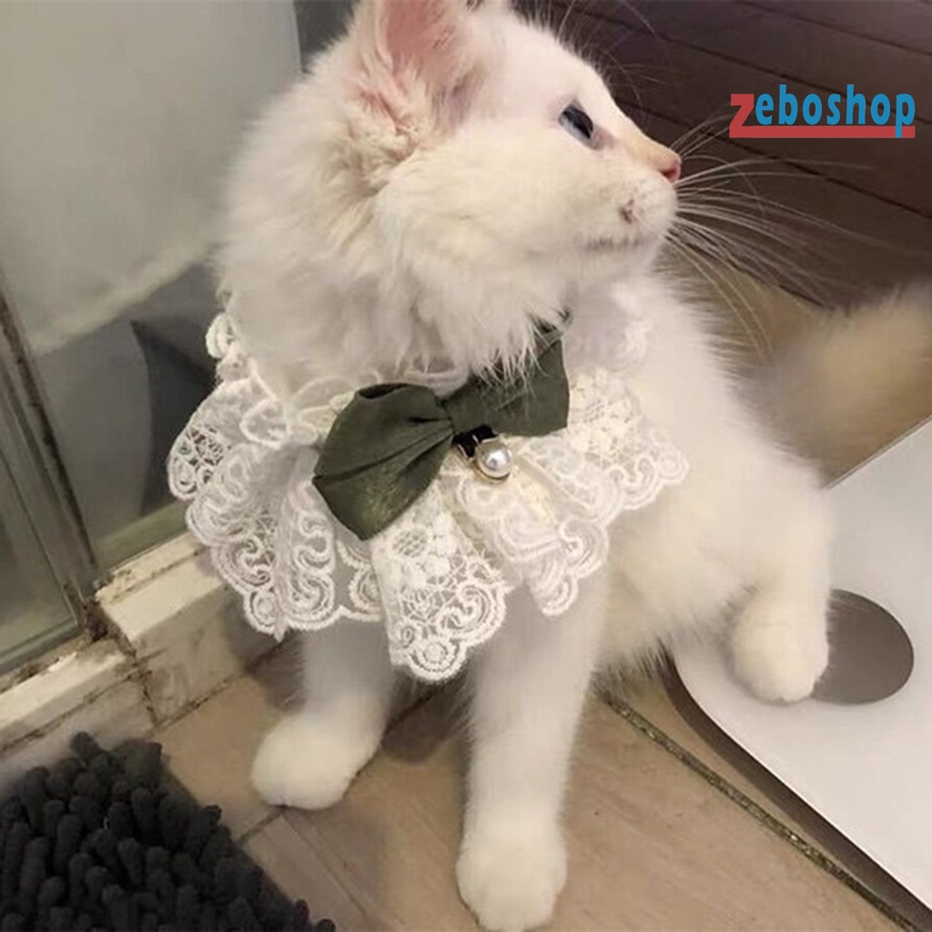 Vòng Cổ Đính Nơ Dễ Thương Quyến Rũ Dành Cho Thú Cưng