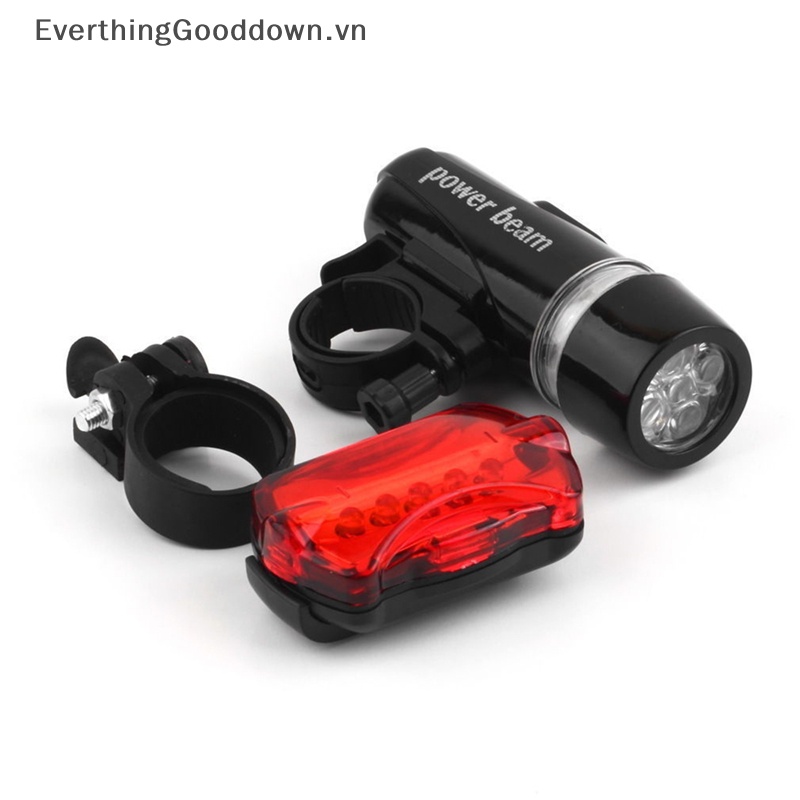 Đèn LED Chiếu Sáng Trước + Sau Chống Thấm Nước Cho Xe Đạp