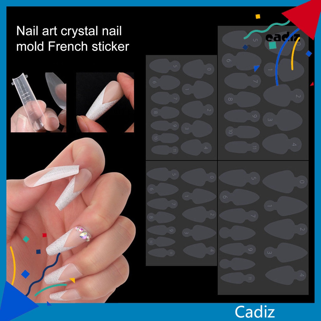 Bộ 12 Khuôn Nối Móng Tay Nhiều Hình Dạng Có Thể Tháo Rời DIY