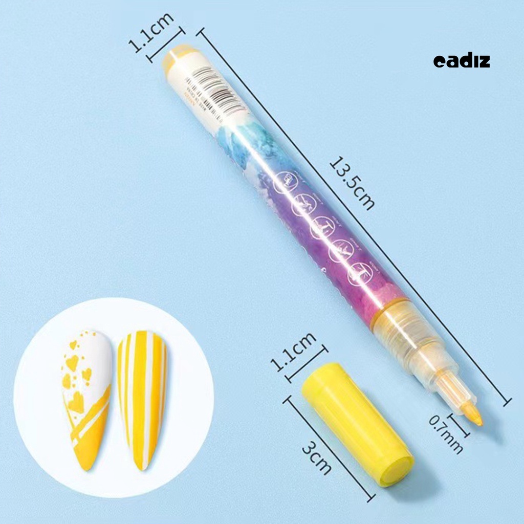 Set 12 Bút Vẽ Móng Nghệ Thuật Nhanh Khô Chống Thấm Nước