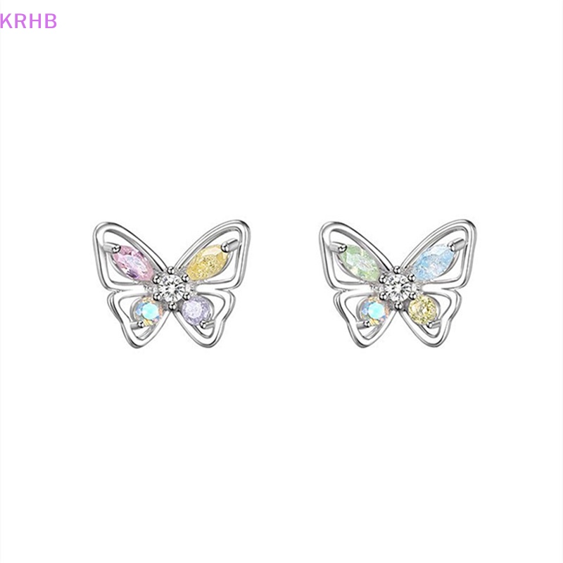 Bông Tai Hình Bướm Đính Đá Zircon Thời Trang Dành Cho Nữ Mới