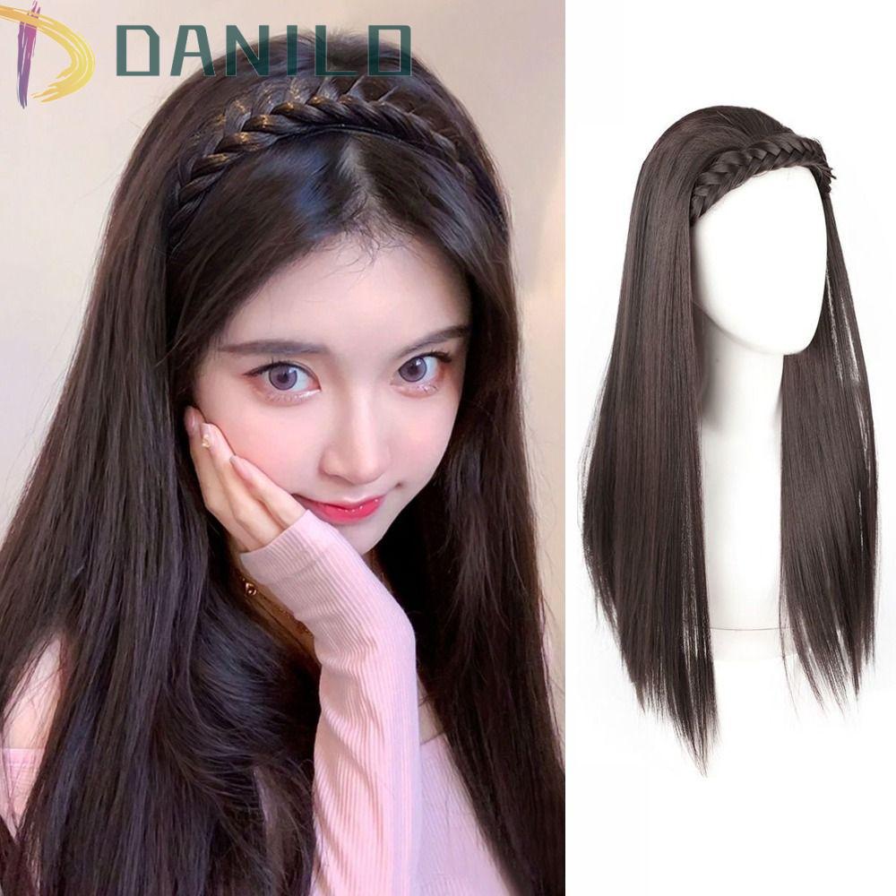 Bím Tóc Giả Dài Thẳng Màu Đen Thời Trang Chất Lượng Cao Cho Nữ