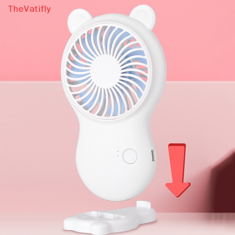 Quạt Làm Mát Mini Cầm Tay 3 Chế Độ Điều Chỉnh Được Di Động Mùa Hè Dễ Thương Có Cổng Sạc USB Cho Hoạt Động Ngoài Trời