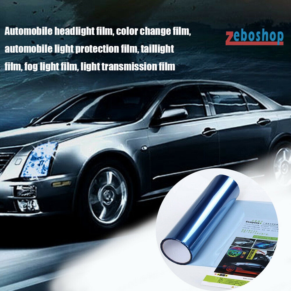 Tấm Phim Dán Trang Trí Đèn Pha / Đèn Hậu Xe Hơi Kích Thước 60cmx30cm