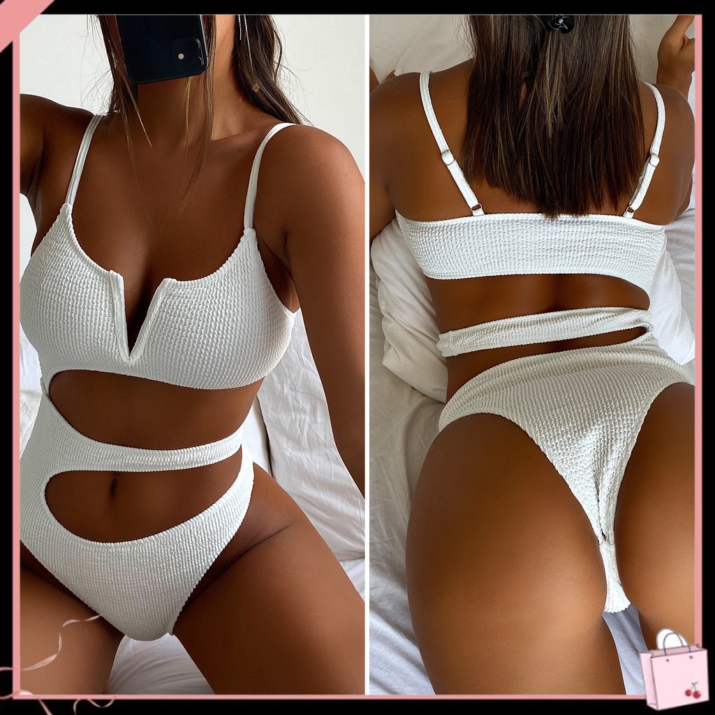 {Soltweter} Bộ Đồ Bơi Một Mảnh Dây Đeo Có Đệm Màu Trơn Có Thể Điều Chỉnh Dành Cho Nữ Đi Biển Mùa Hè