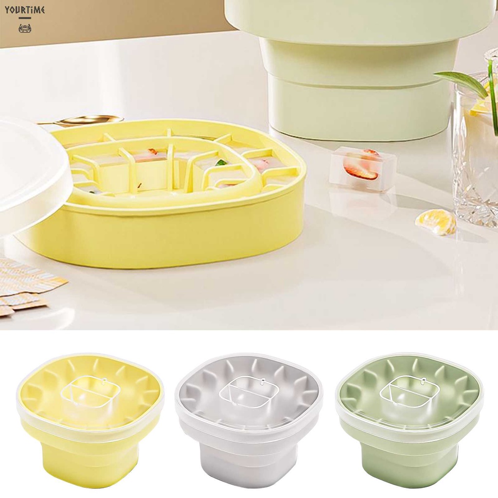 Xô Làm Đá Bằng Silicone Có Thể Xếp Chồng Lên Nhau