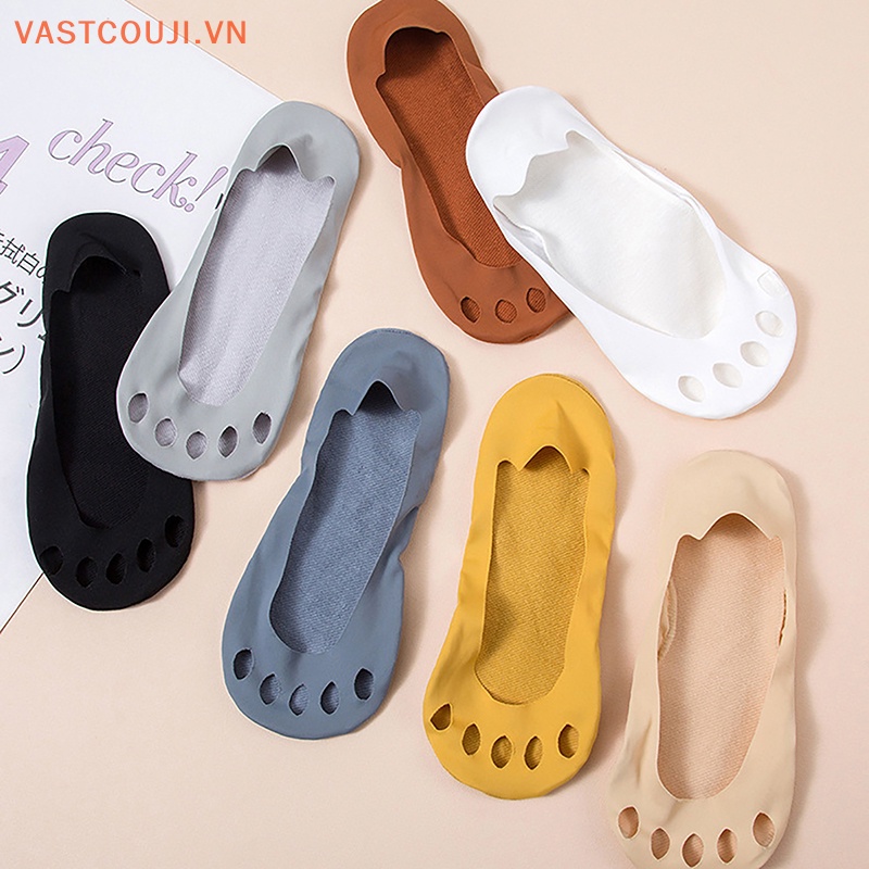 Vớ Thuyền Cotton Mỏng Cổ Thấp Hở Ngón Thời Trang Mùa Hè