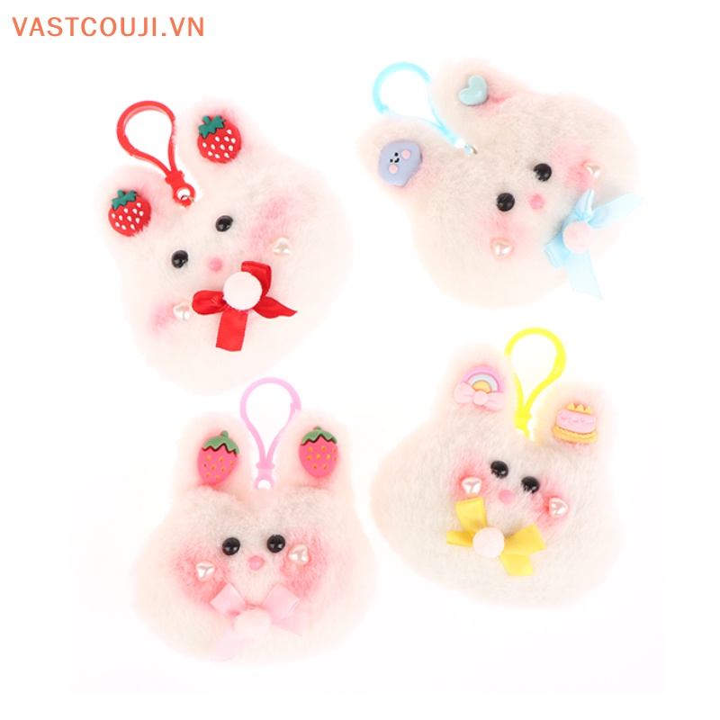 Móc Khóa Hình Thỏ Nhồi Bông Đáng Yêu