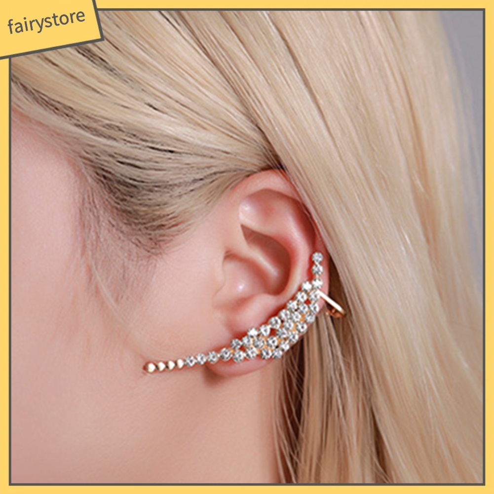 1 Khuyên Vành Tai Helix Hình Hoa Bướm Đính Đá Cho Nữ