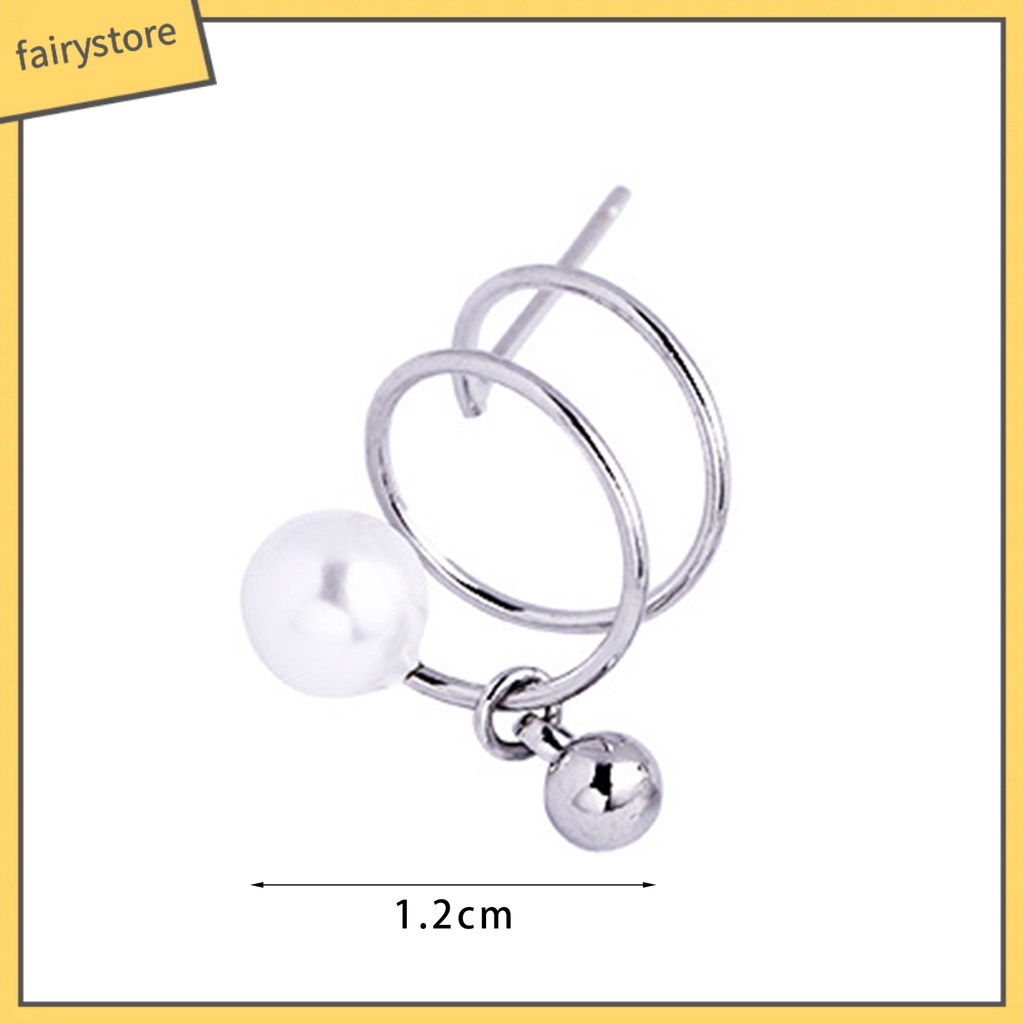 1 Đôi Bông Tai Đính Ngọc Trai Nhân Tạo Phong Cách Hàn Quốc Thanh Lịch Dành Cho Nữ