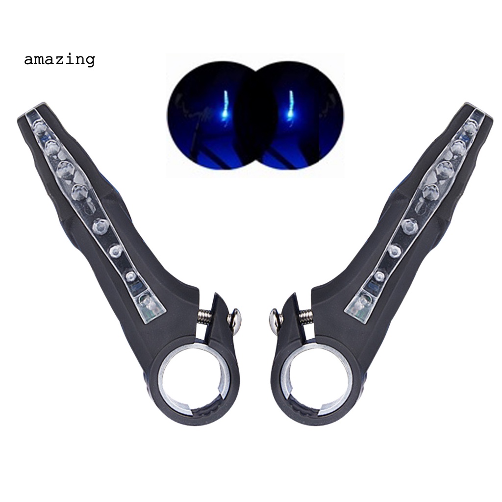 Set 2 Tay Lái Xe Đạp MTB Bằng Hợp Kim Nhôm Chống Gỉ Tích Hợp Đèn LED