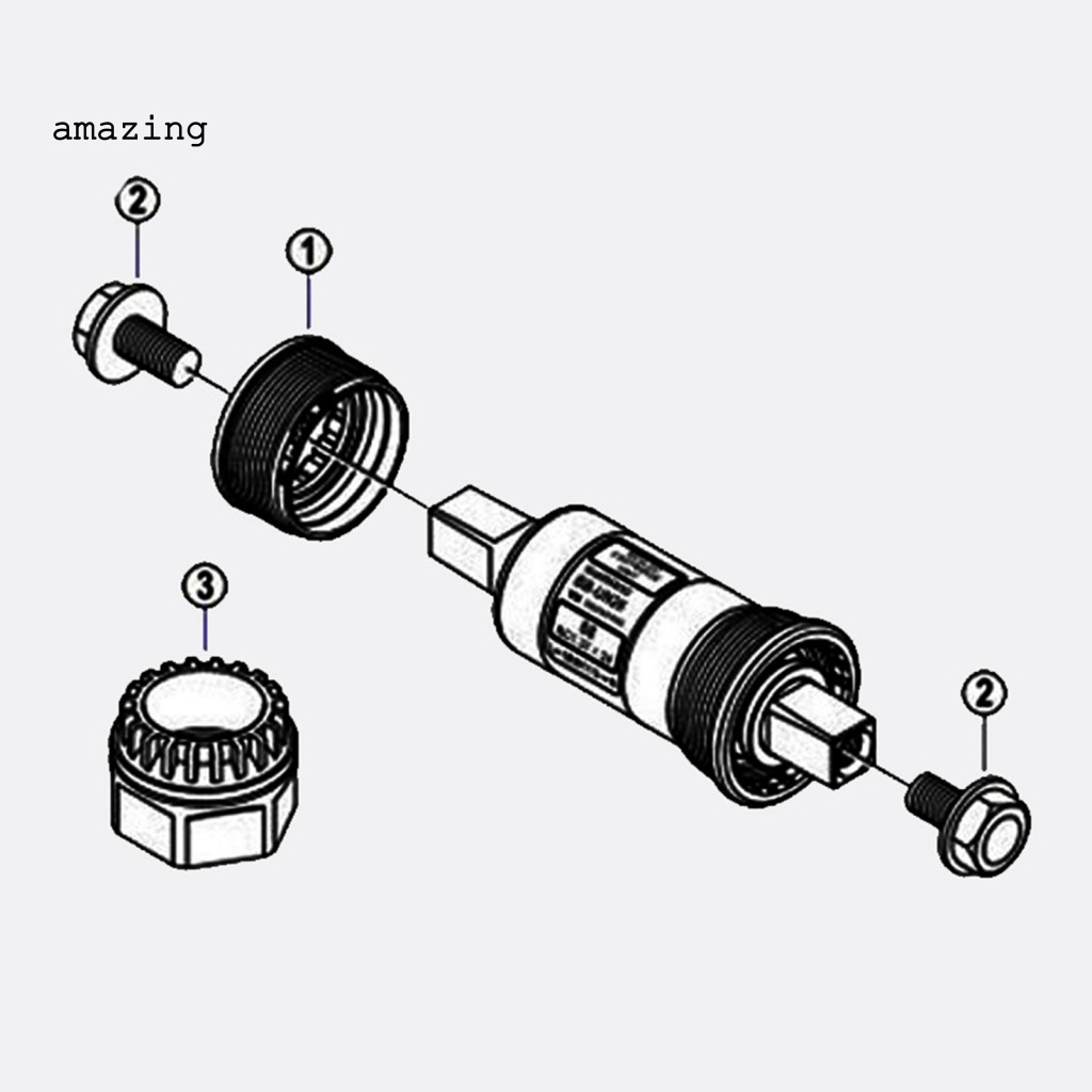 1 Bộ Trục Dưới Bằng Hợp Kim Chống Gỉ BB73 Dành Cho Xe Đạp