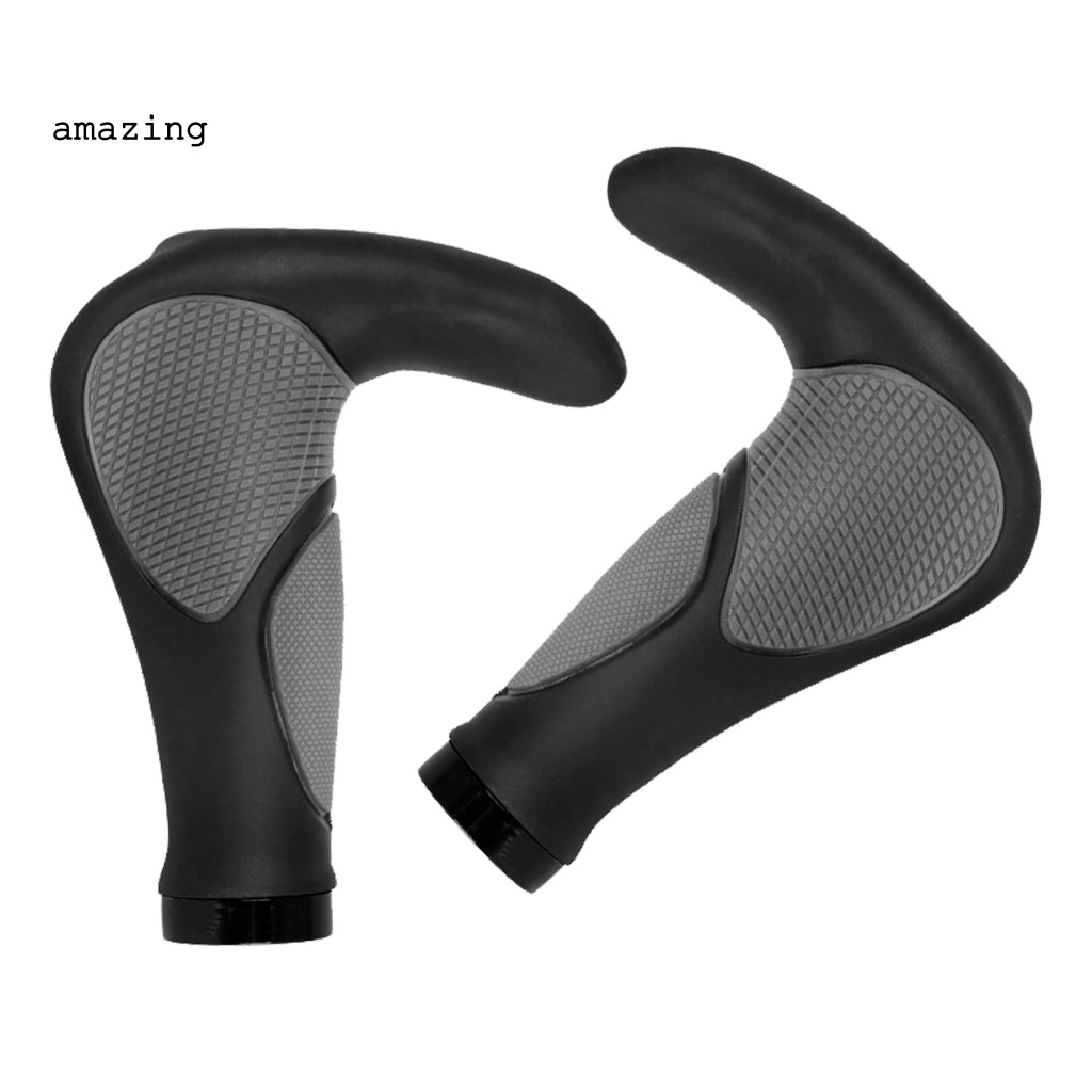 Bộ 2 Bọc Tay Lái Xe Đạp Leo Núi Bằng Cao Su Mềm Chống Trượt In Họa Tiết Thiết Kế Tiện Dụng