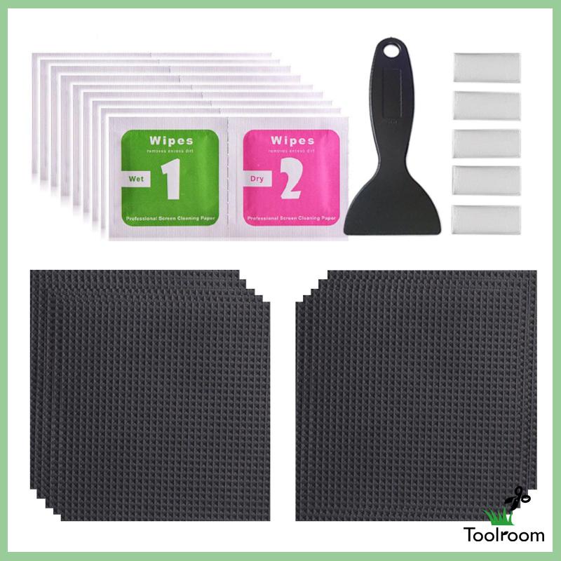 Set 10 Miếng Vá Lỗ Lớn 4 "x 4" Dùng Sửa Chữa Đồ Thể Thao