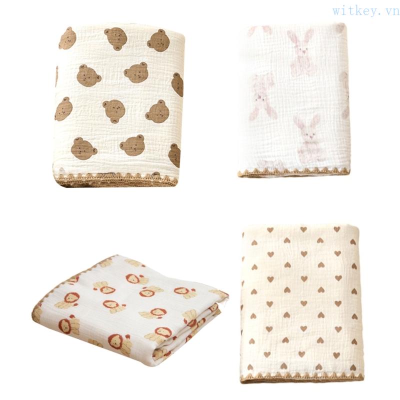 Chăn Quấn Chất Liệu Cotton Mỏng Nhẹ Thời Trang Xinh Xắn Cho Bé Trai Và Gái