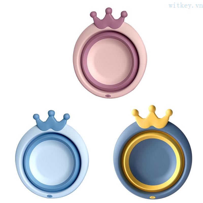 Chậu Rửa Mông / Chân Cho Bé Sơ Sinh Có Thể Gấp Gọn Mang Đi Du Lịch Tiện Lợi