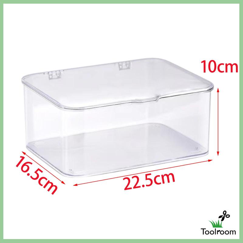 Hộp Đựng Đồ Dùng Trong Suốt Siêu Bền Tiện Dụng Cho Nhà Tắm / Nhà Bếp