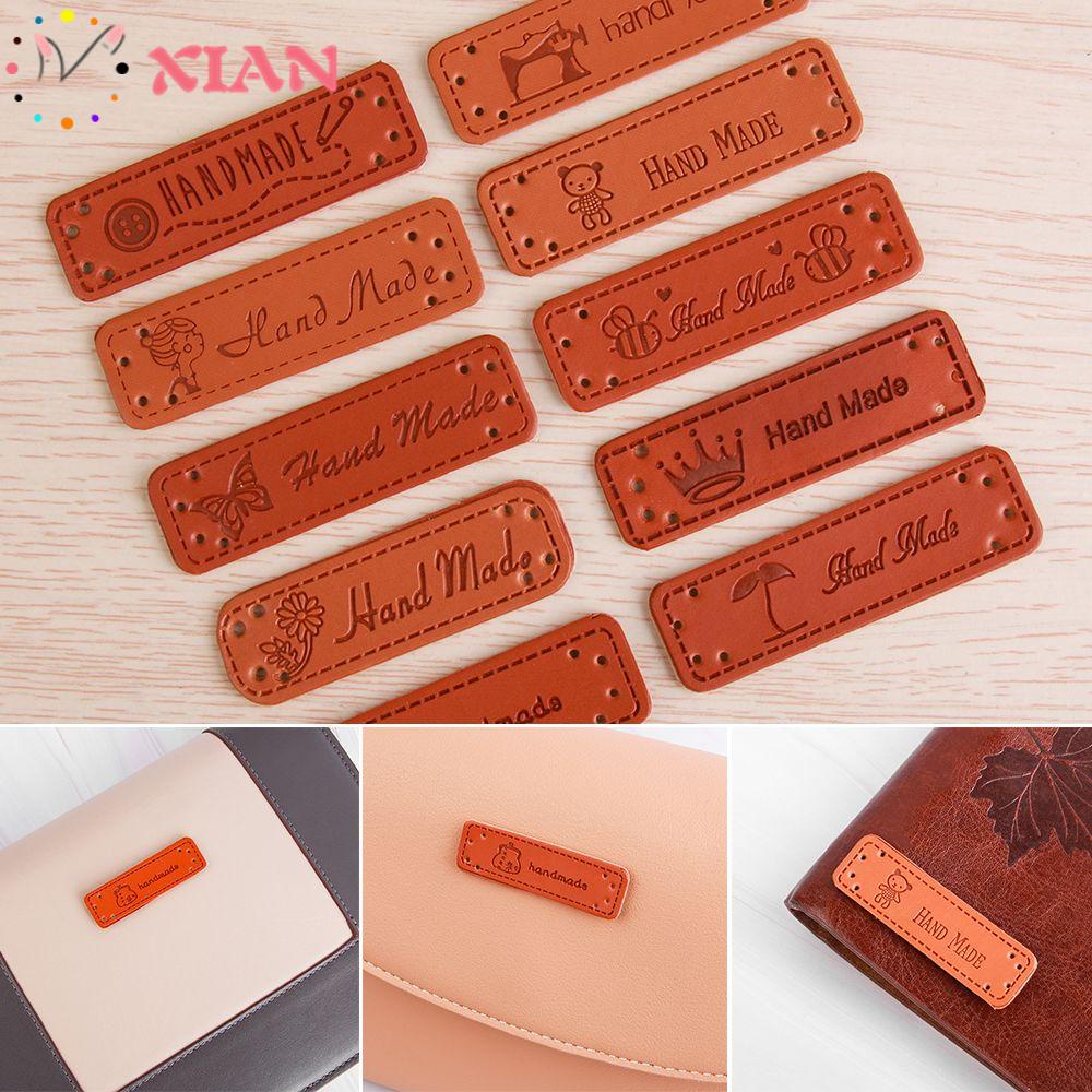 Set 10 Thẻ Da PU Làm Đồ Thủ Công DIY Tiện Dụng