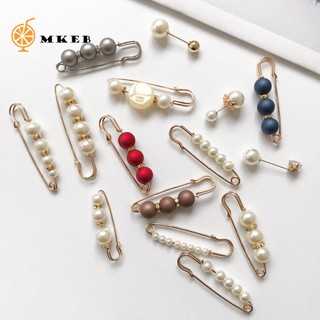 MKEB Ghim Cài Áo Đính Ngọc Trai Nhân Tạo Sang Trọng Thời Trang Cho Nữ