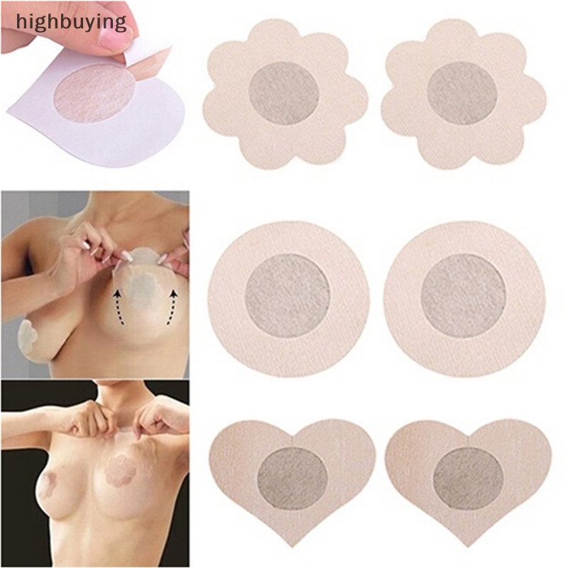 Set 10 Miếng Dán Ngực Hình Tròn Trái Tim Độc Đáo