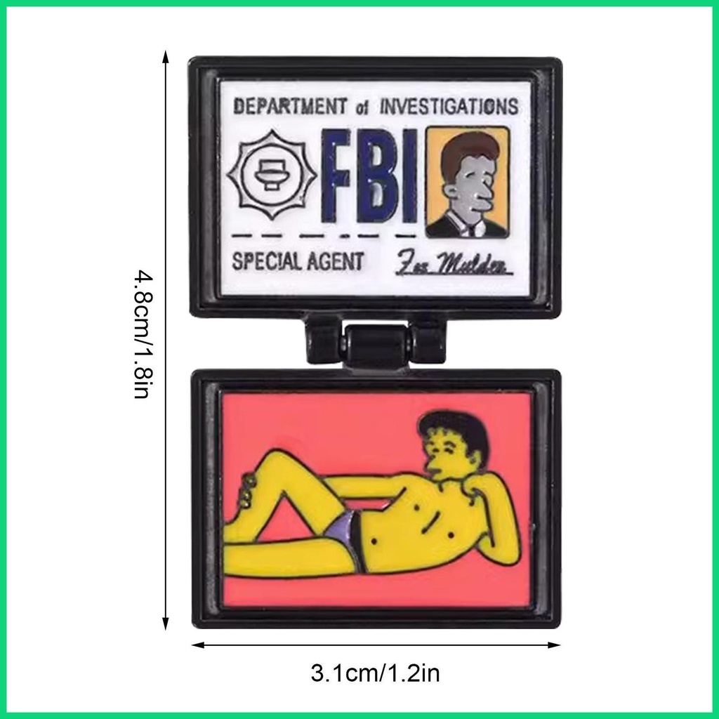 Ghim Cài Áo Hình Ví Hoạt Hình Bằng Hợp Kim Có Thể Gập Lại