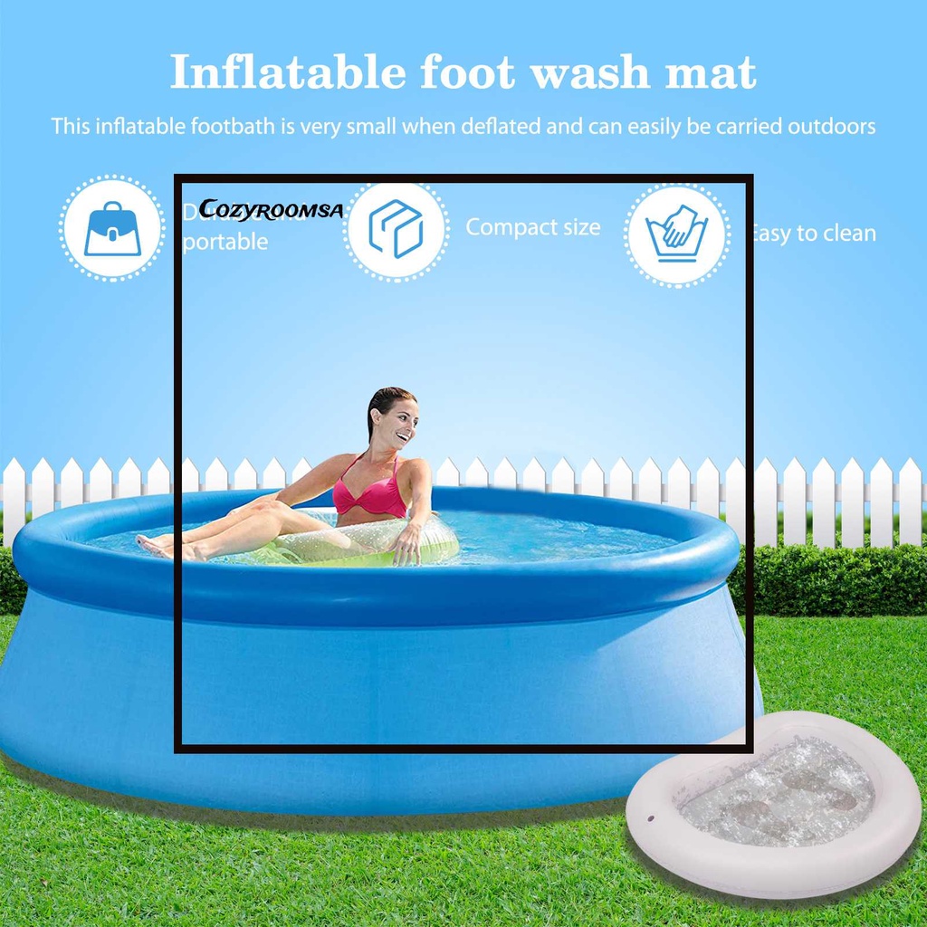 Chậu Rửa Chân Bơm Hơi Bằng PVC Trọng Lượng Nhẹ Tiện Dụng Cho Spa