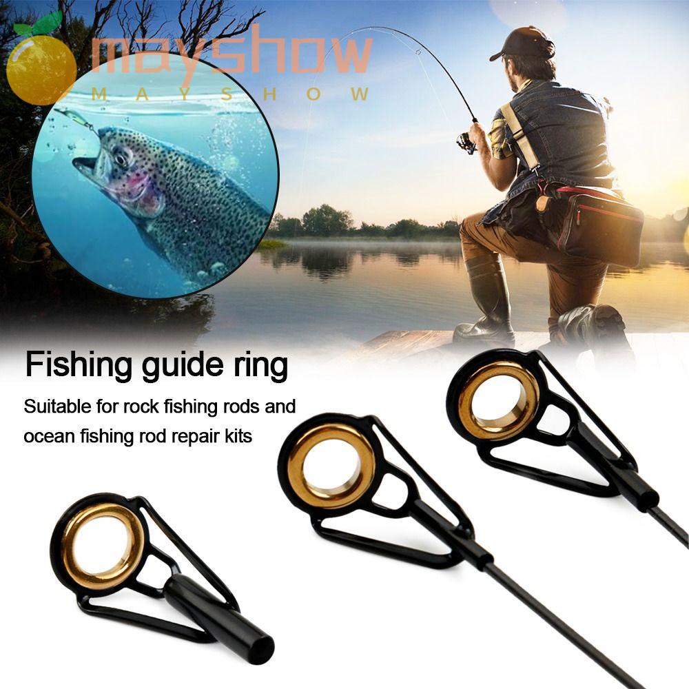 MAYSHOW Bộ 10 Vòng Cao Su Cố Định Cần Câu Cá 1.5mm-2.4mm