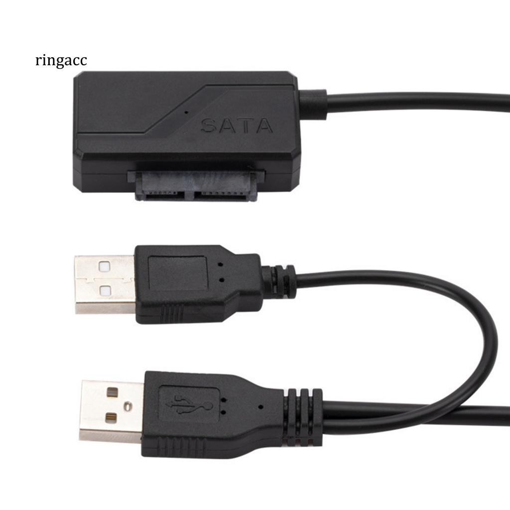 Dây Cáp Chuyển Đổi Nguồn Điện 6Pin + 7Pin SATA Sang USB2.0 Chuyên Dụng Cho Laptop