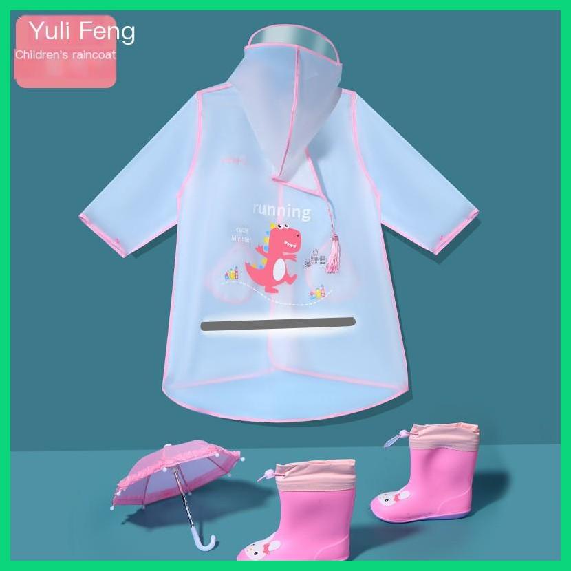 Áo Mưa Chống Thấm Nước In Họa Tiết Hoạt Hình Dễ Thương Tiện Dụng Cho Bé Mẫu Giáo