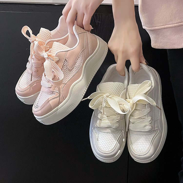 Giày Thể Thao Đế Mềm Phối Lưới Thoáng Khí Thời Trang Cho Nữ