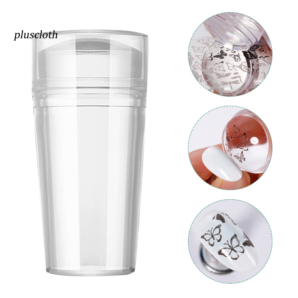 1 Bộ Dụng Cụ In Hình Móng Tay Bằng Silicone Trong Suốt Chuyên Nghiệp