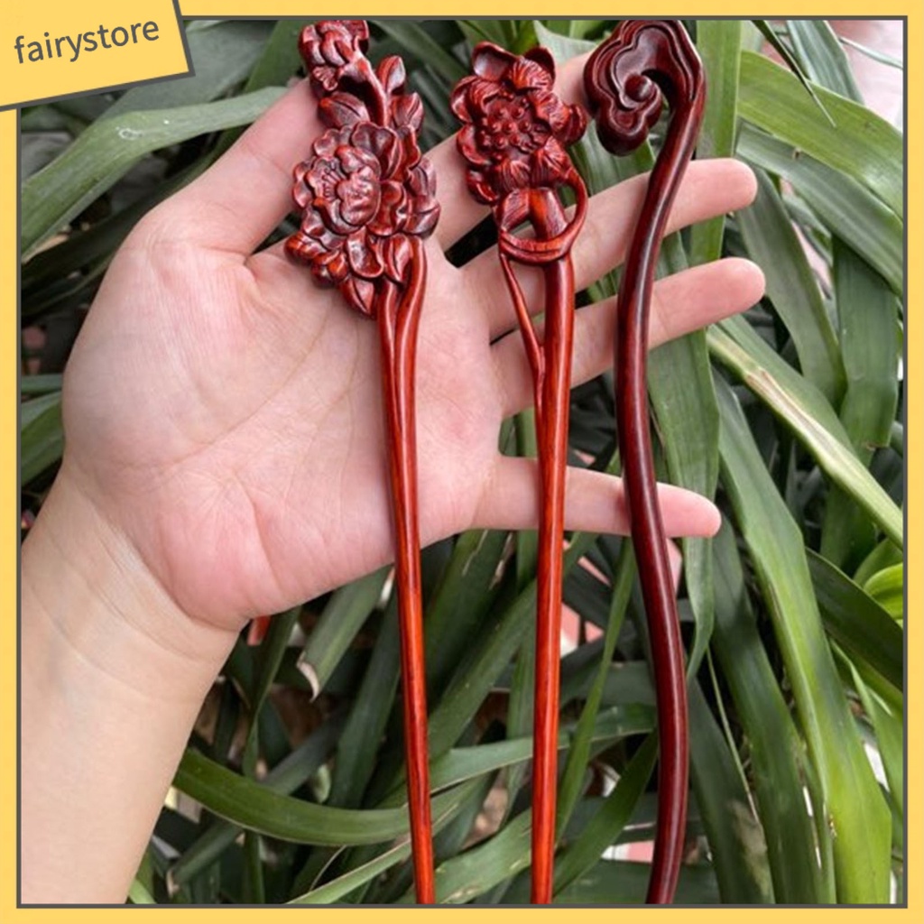 Trâm Cài Tóc Bằng Gỗ Trong Suốt Phong Cách Trung Hoa Cổ Điển Cho Nữ