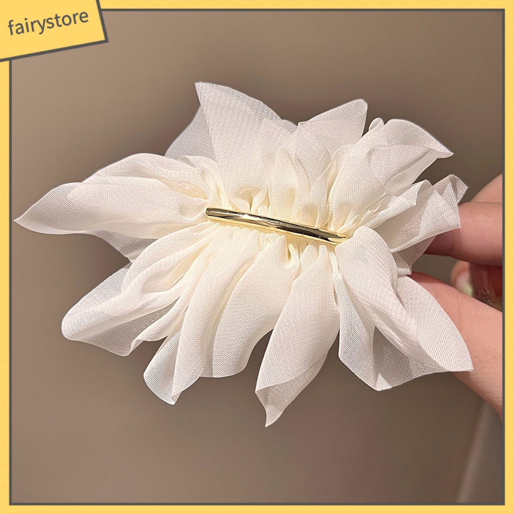 Kẹp Tóc Hình Hoa Lớn Không Trơn Cho Bé Gái