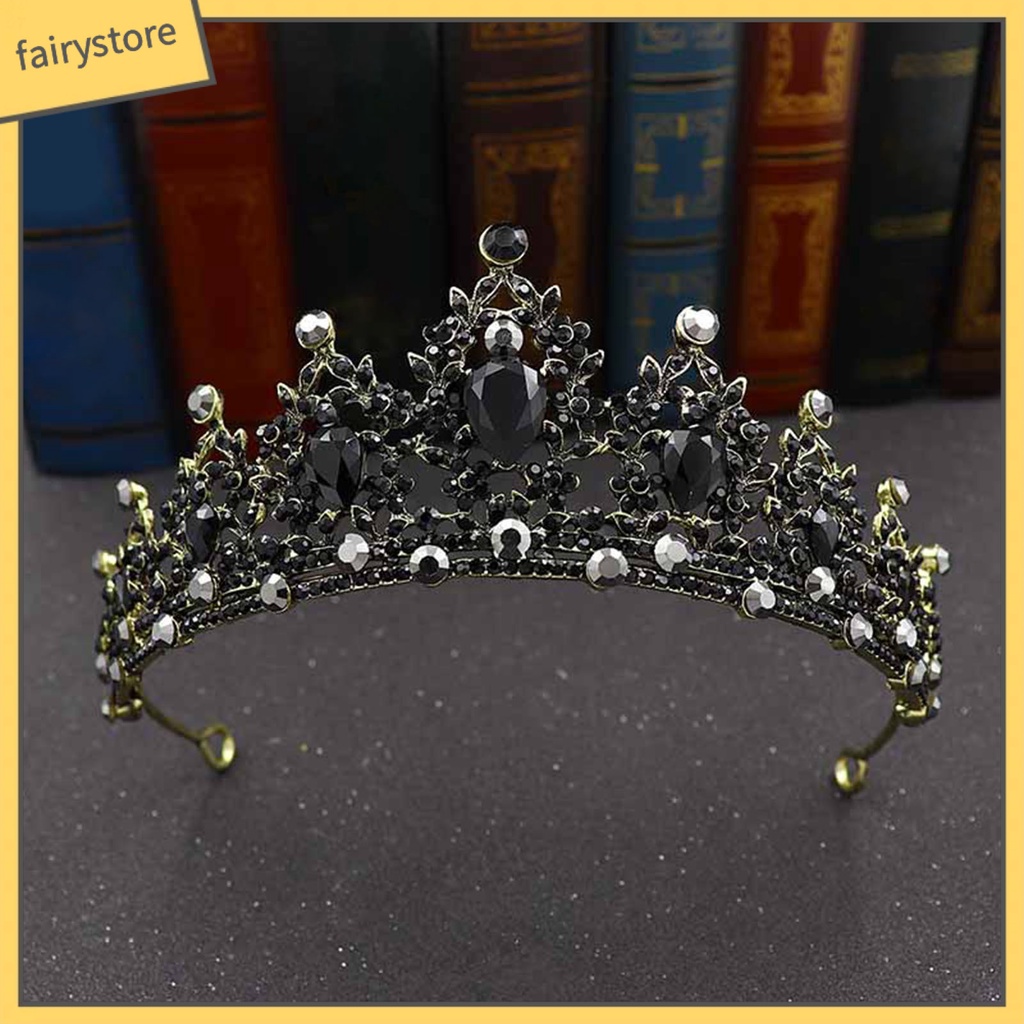 Vương Miện Cài Tóc Đính Đá Sang Trọng Cho Cô Dâu