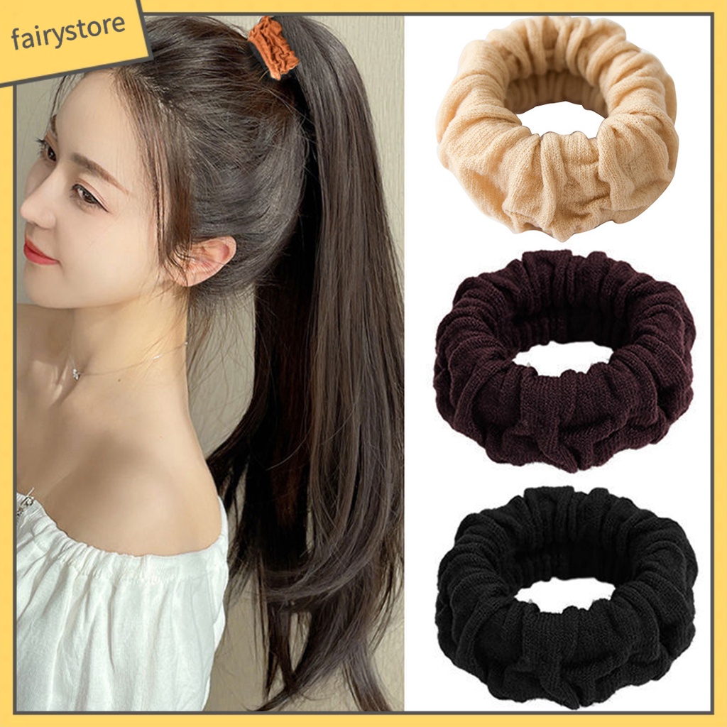 Dây Cột Tóc Co Giãn Chống Trượt Không Phai Màu Thời Trang Cho Nữ