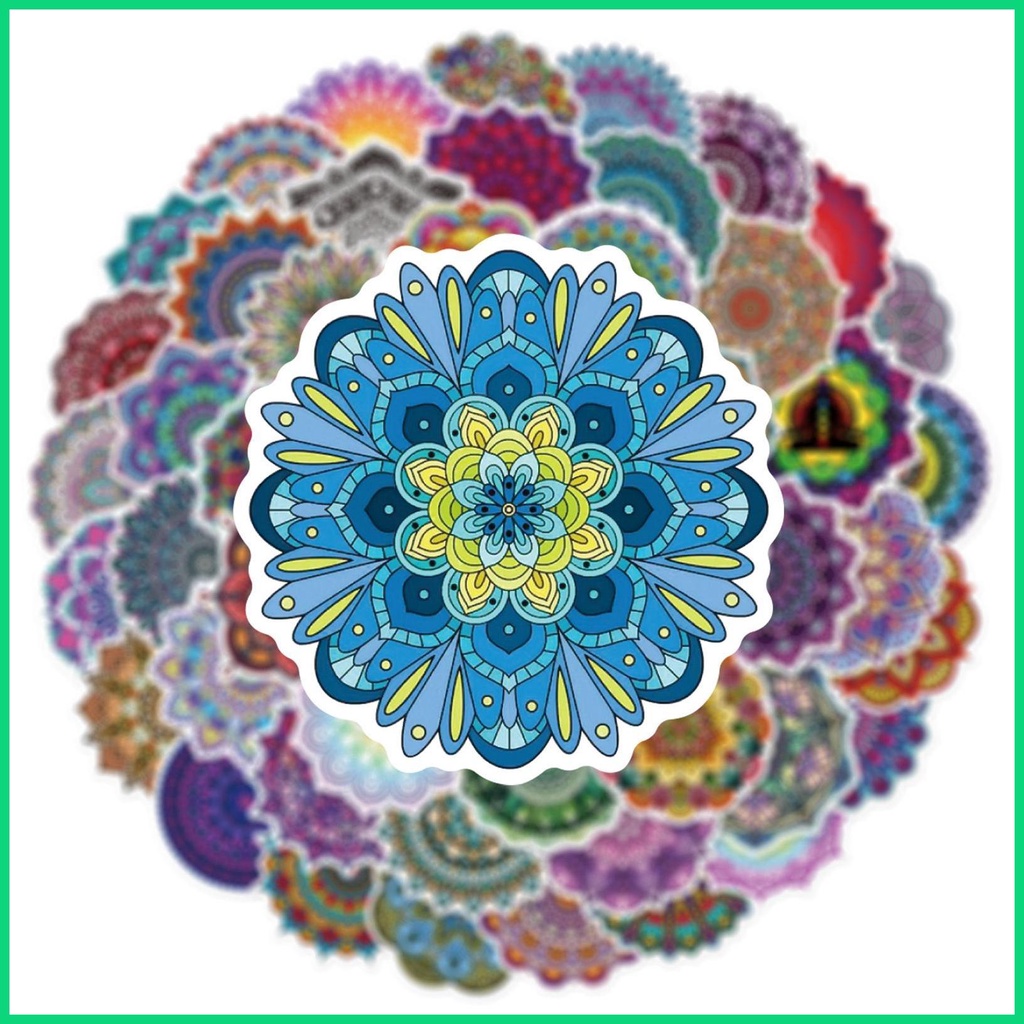 Bộ 50 Đề Can Dán Trang Trí Điện Thoại Chống Thấm Nước Nhiều Màu Dễ Thương