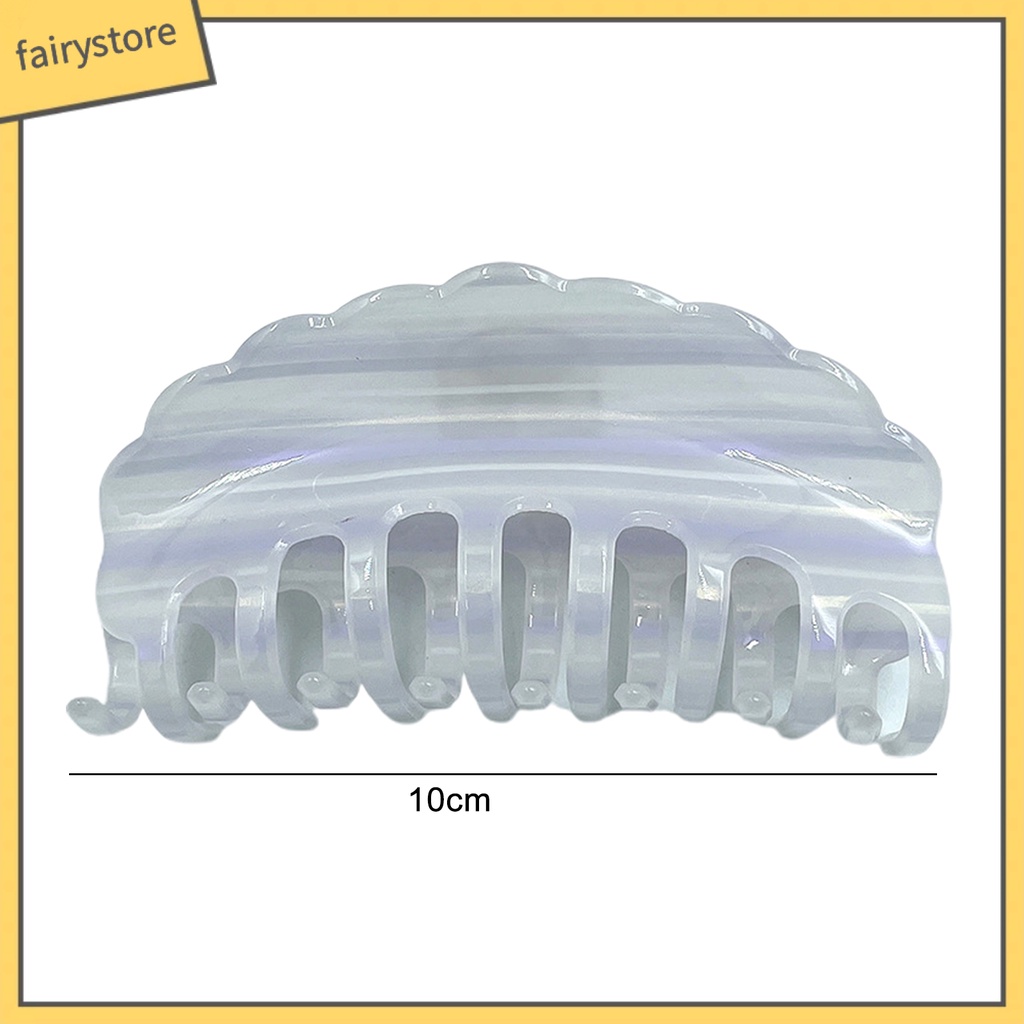 Kẹp Tóc Càng Cua Lớn Không Trượt Viền Rỗng Trơn Trang Trí Cổ Điển