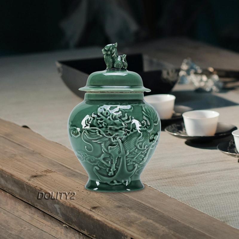 Bộ 2 Lọ Gốm Sứ Đựng Gừng Để Bàn Trang Trí Nhà Cửa / Tiệc Cưới