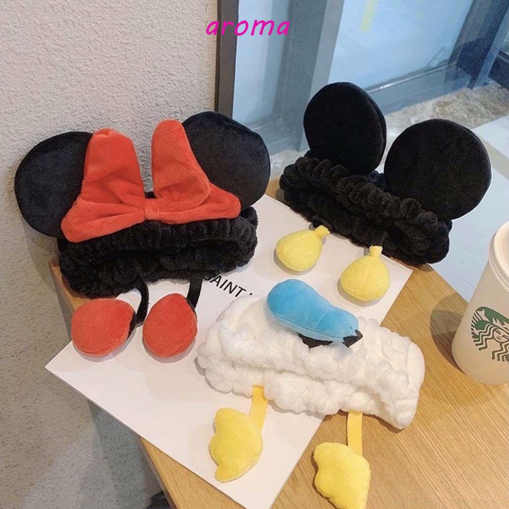 Băng Đô Cài Tóc Hình Tai Chuột Mickey / Minnie Xinh Xắn Cho Nữ