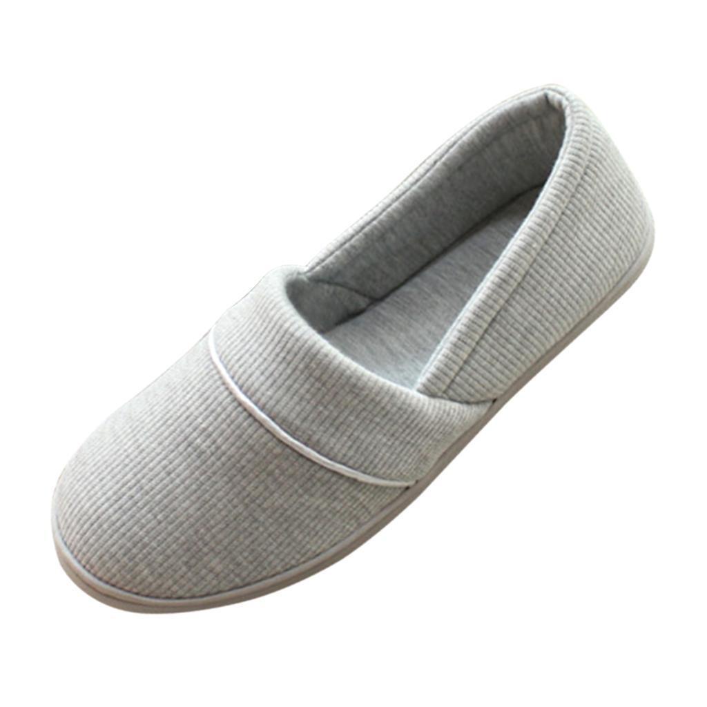 Dép Cotton Đi Trong Nhà Chống Trượt Màu Xám Size 39-40