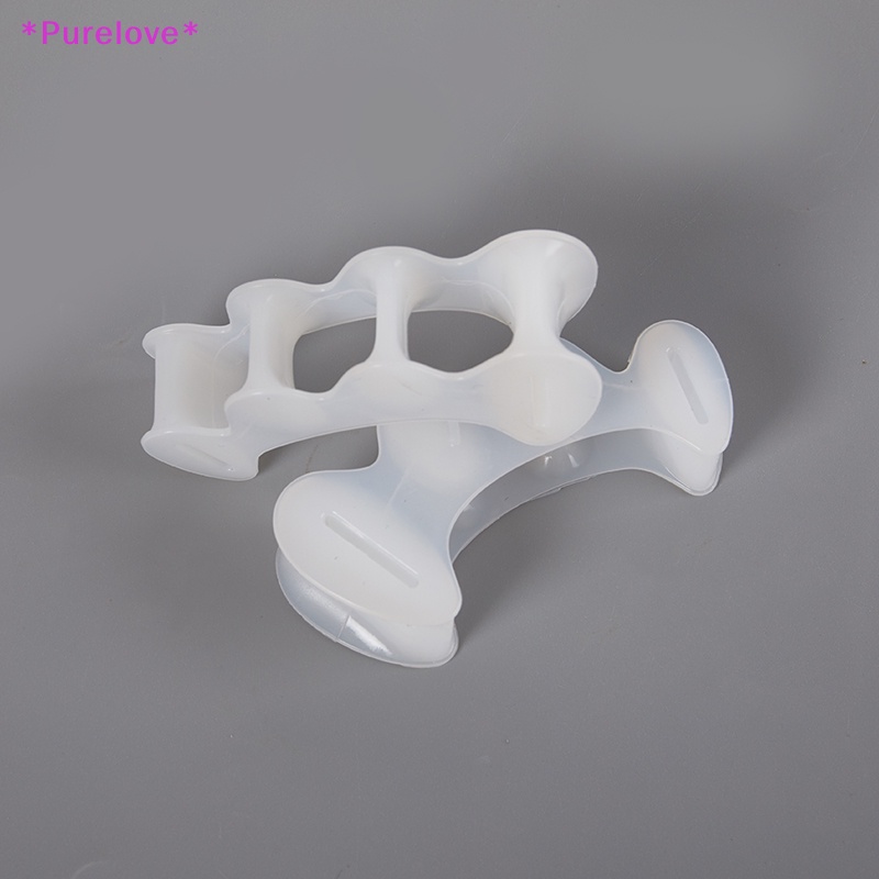 1 Cặp Đệm Silicon Cứng Tách Ngón Chân 3 Lỗ Chỉnh Hình Ngón Chân Cái Mới