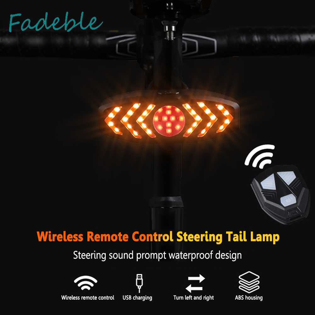 Đèn LED Tín Hiệu Xi Nhan Gắn Đuôi Xe Đạp Chống Thấm Nước Kèm Chuông Tiện Dụng