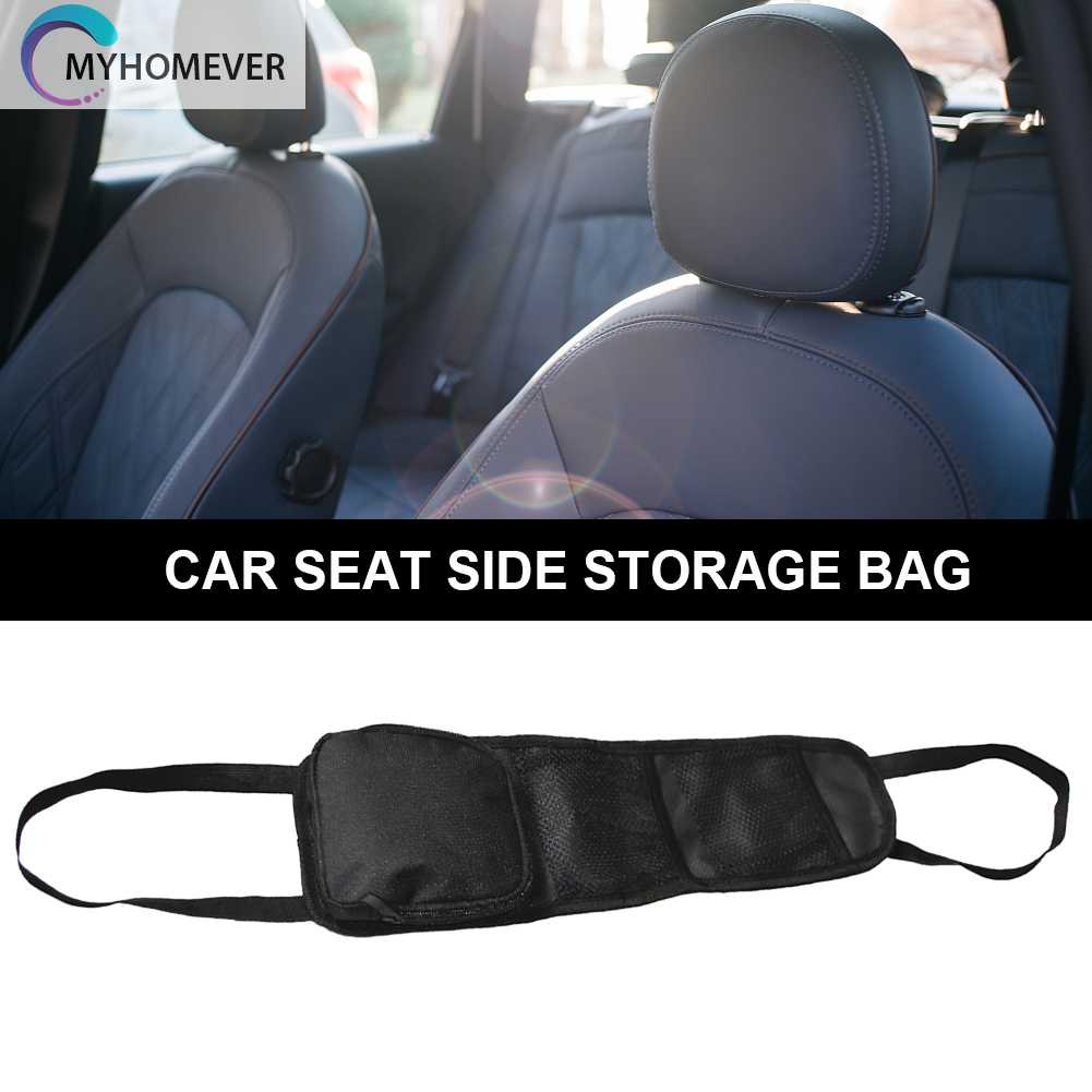 Túi Lưới Đựng Đồ 2 Ngăn Gắn Ghế Ngồi Xe Hơi Tiết Kiệm Không Gian