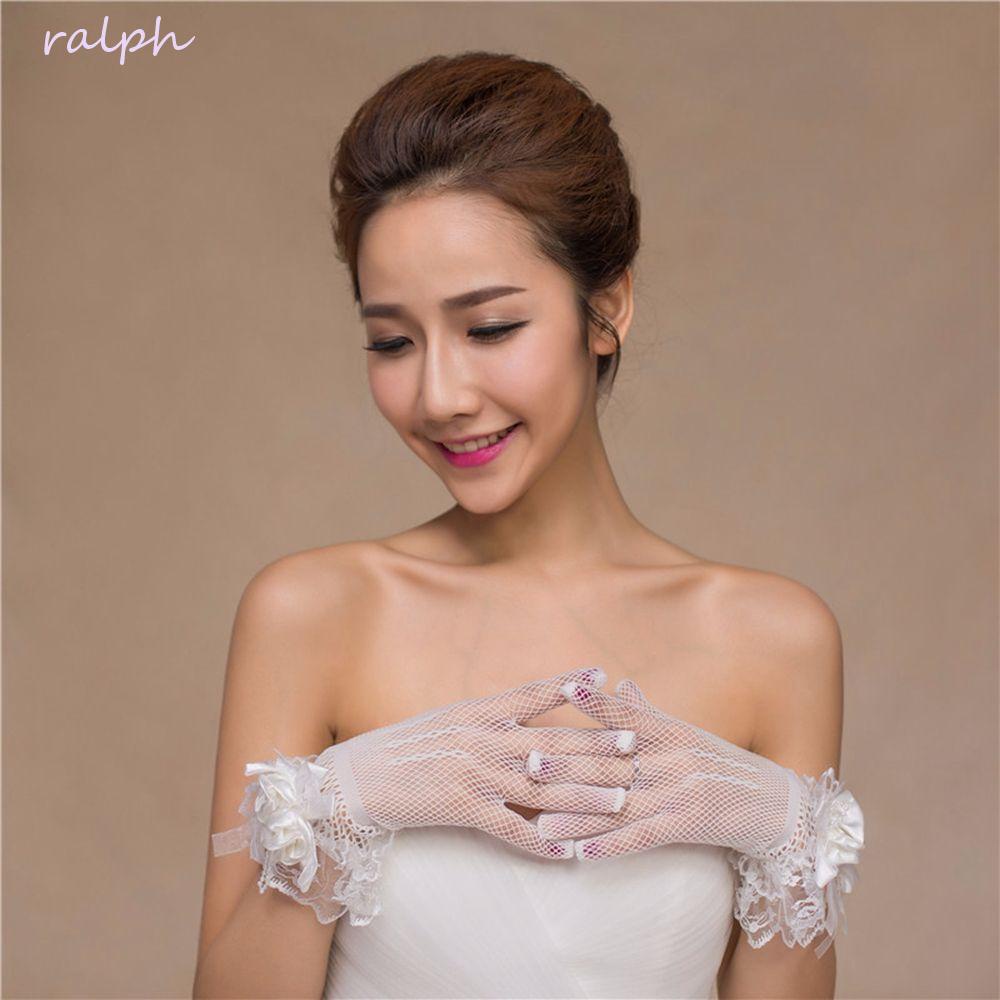 Găng Tay Lưới Chống Nắng Phong Cách Lolita Cổ Điển Cho Cô Dâu